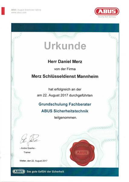 Fachberater Sicherheitstechnik Heddesheim Schlüsseldienst Festpreis