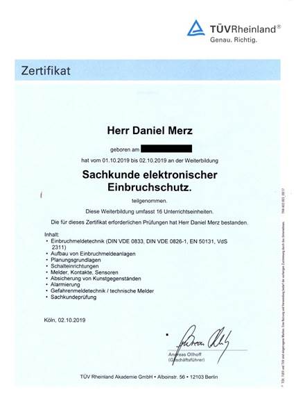 elektronischer Einbruchschutz Aufsperrdienst Viernheim